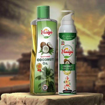 Coconut Oil 500ml + Coconut Cooking Oil Spray 200ML