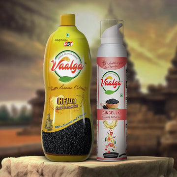 Sesame Oil 1Ltr+ Sesame Oil Cooking Oil Spray 200ML