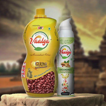 Groundnut Oil 1Ltr + Groundnut Oil Spray